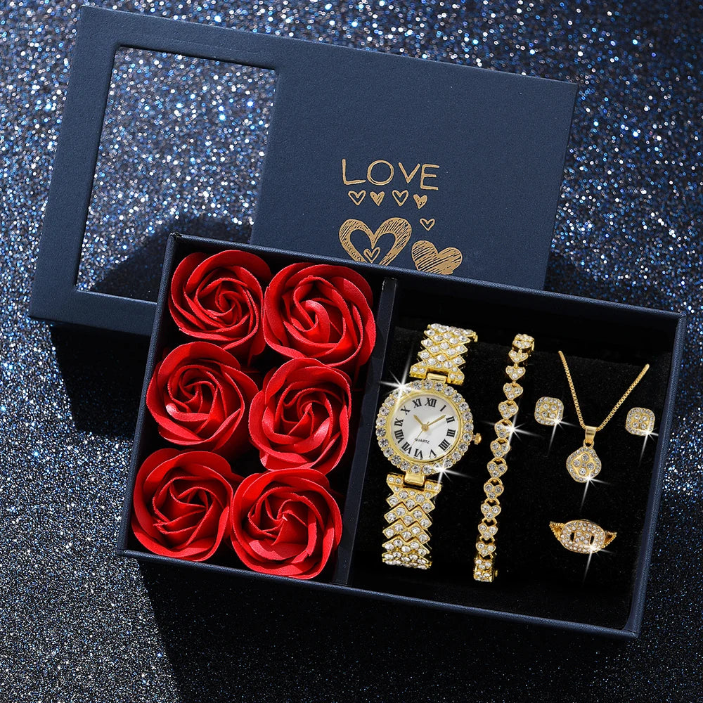 fashion-luxury-women-gold-watch-bracelet-necklace-6pcs-set-ladies-diamond-quartz-wristwatch-valentines-day-mothers-day-gift