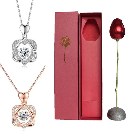 Rose Necklace Gift Box