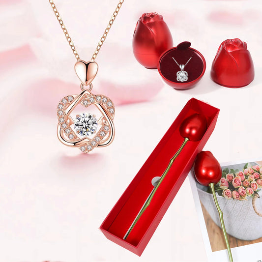 Rose Women Necklace Gift